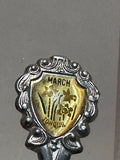March Jonquil Flower EMO Misc Souvenir Spoon