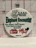 Elephants of African Rescue Society Salinas California Button Pinback
