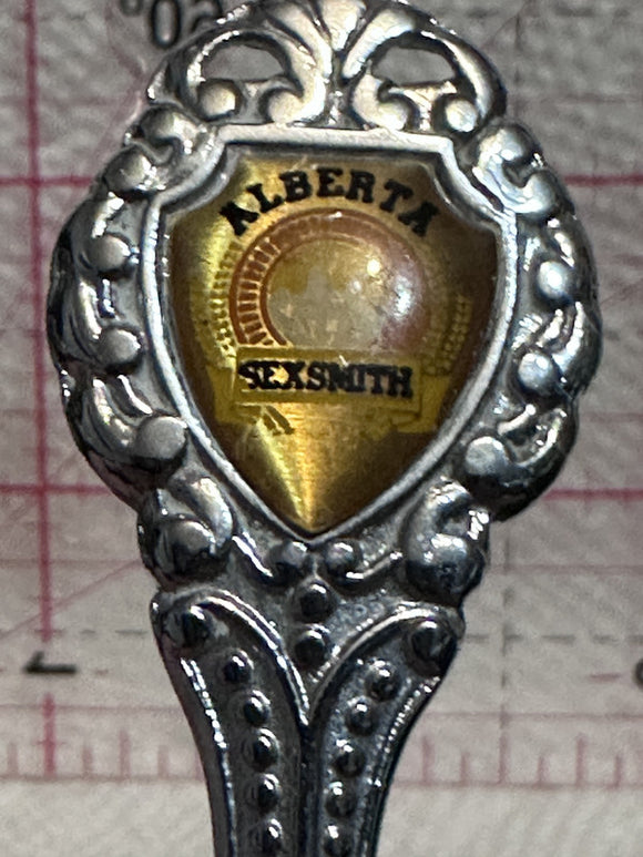 Sexsmith Alberta Crest Emblem  Souvenir Spoon