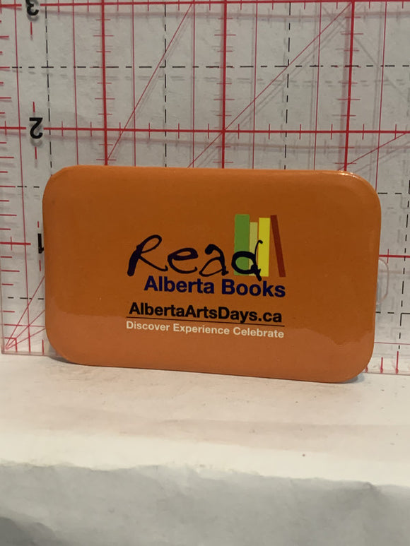 Read Alberta Books Alberta Art Days Button Pinback