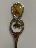 Wyoming Rodeo Bear Souvenir Spoon