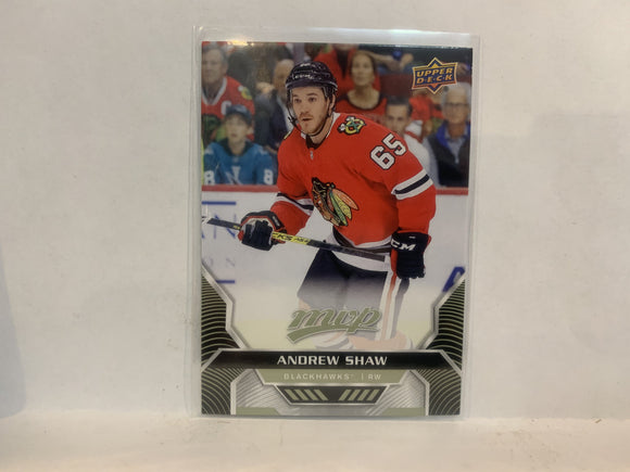 #24 Andrew Shaw Chicago Blackhawkks 2020-21 Upper Deck MVP Hockey Card MN