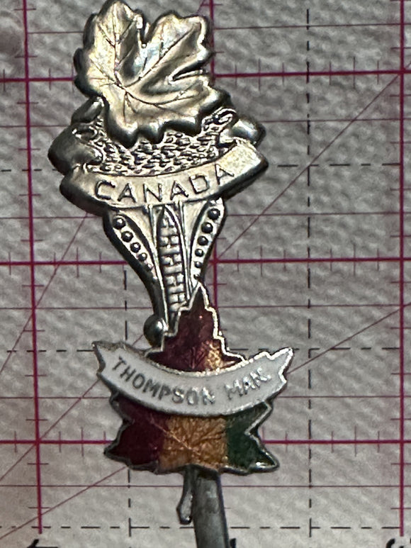 Thompson Manitoba Maple Leaf Canada  Souvenir Spoon