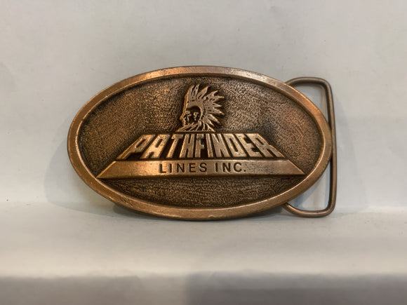 Pathfinder Lines Inc Logo Belt Buckle AA