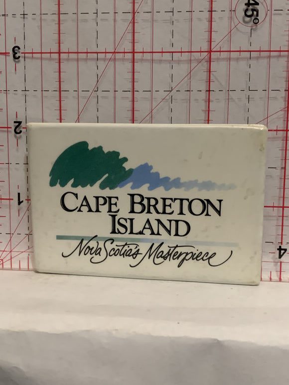 Cape Breton Island Nova Scotia Masterpiece Button Pinback