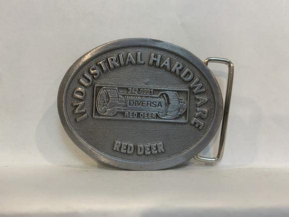 Industrial Hardware Red Deer Logo Belt Buckle AA