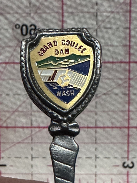Grand Coulee Dam Washington Pewter  Souvenir Spoon