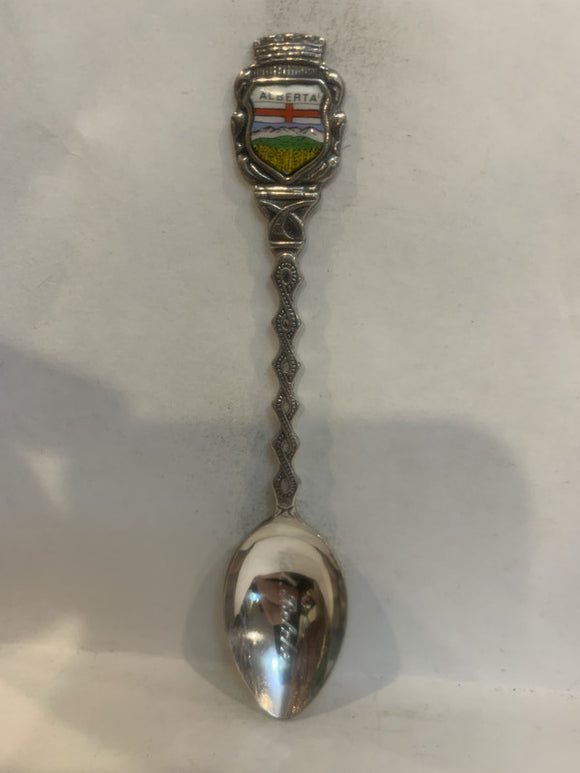 Col Belcher Alberta Crest Emblem Souvenir Spoon