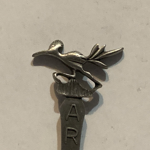 Arizona Road Runner Bird Pewter Collectable Souvenir Spoon AQ