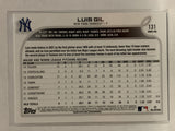 #131 Luis Gil Rookie New York Yankees 2022 Topps Series One Baseball Card MLB