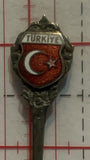 Turkiye Flag Crest Turkey Souvenir Spoon