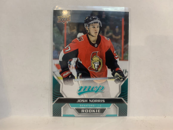 #234 Josh Norris Rookie Ottawa Senators 2020-21 Upper Deck MVP Hockey Card MN