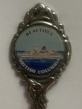 Beautiful British Columbia Ship Boat  Souvenir Spoon