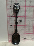 Sweden May Pole Coat of Arms Silverplated Europe Souvenir Spoon