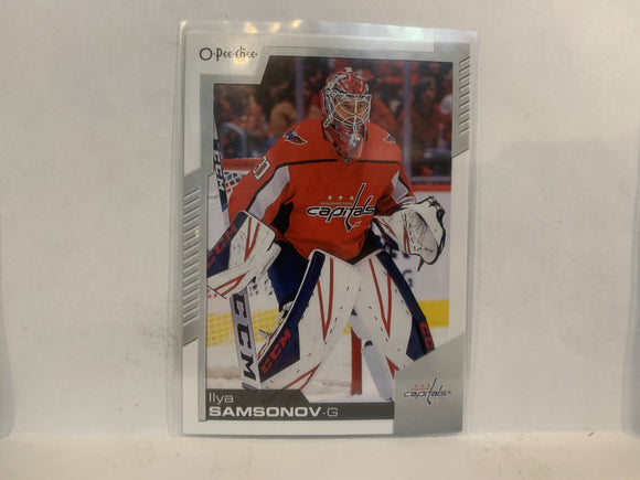 #332 Ilya Samsonov Washington Capitals 2020-21 O-PEE-CHEE Hockey Card MO