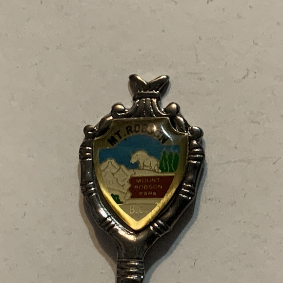 Mt Robson Park BC Mountain Goat Collectable Souvenir Spoon AR