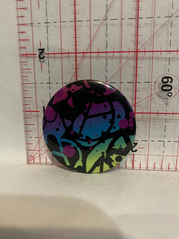 Peace Sign Art Work Button Pinback