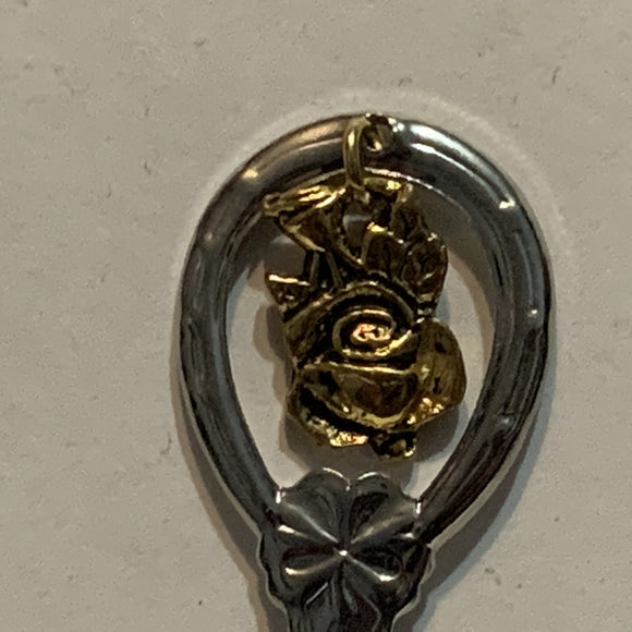 Oregon State Rose Flower Collectable Souvenir Spoon AR