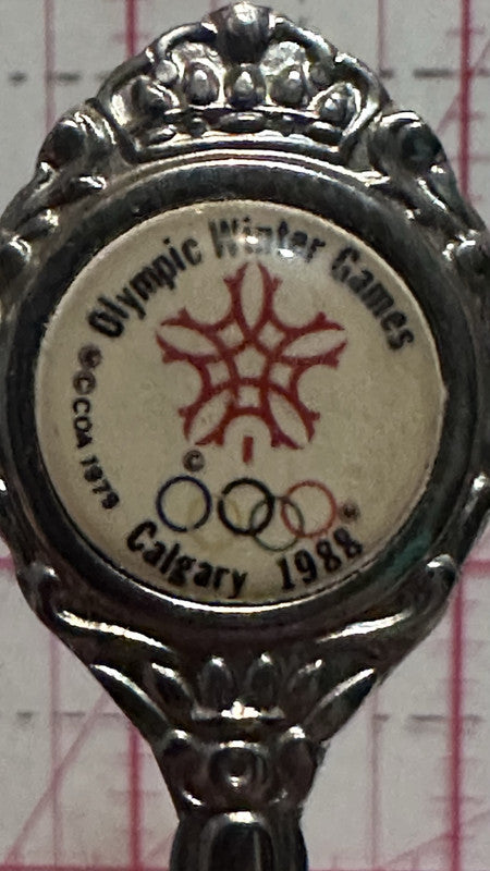 Calgary 1988 Olympic Winter Games  Alberta Olympics, Alberta Souvenir Spoon