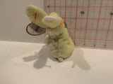 Nibbles Yellow Rabbit Ty Basket Beanies Collection Plush Stuffed Toy AA