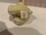 Nibbles Yellow Rabbit Ty Basket Beanies Collection Plush Stuffed Toy AA