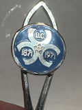 British Columbia Centennial 1871 1971 Silverplated British Columbia Souvenir Spoon