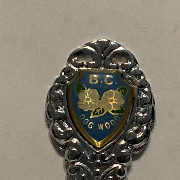 Dawson Creek BC Dogwood Flower Collectable Souvenir Spoon AR
