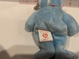 Eggs II Blue Bear Ty Basket Beanies Collection Plush Stuffed Toy AA