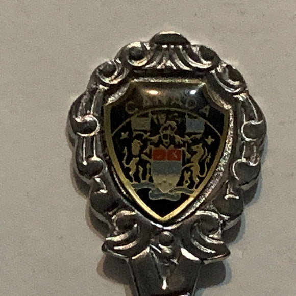 Montreal Canada Coat of Arms Quebec Collectable Souvenir Spoon AR