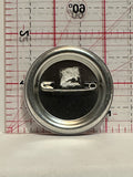Blue Kitty Cat Button Pinback