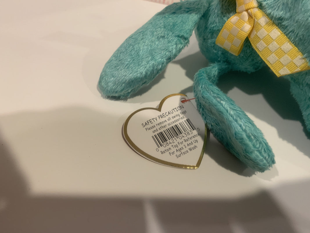 Diddley Blue Dog Ty Beanie Babies Plush Stuffed Toy AA GwynnSportscards