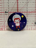 Kitty Cat in Space Astronaut Button Pinback