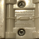 White Mcdonalds Stock Racer ©2011 Hot Wheels Diecast Car FI