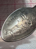 Chateau Frontenac Quebec Horse Buggy Silver Plated  Souvenir Spoon