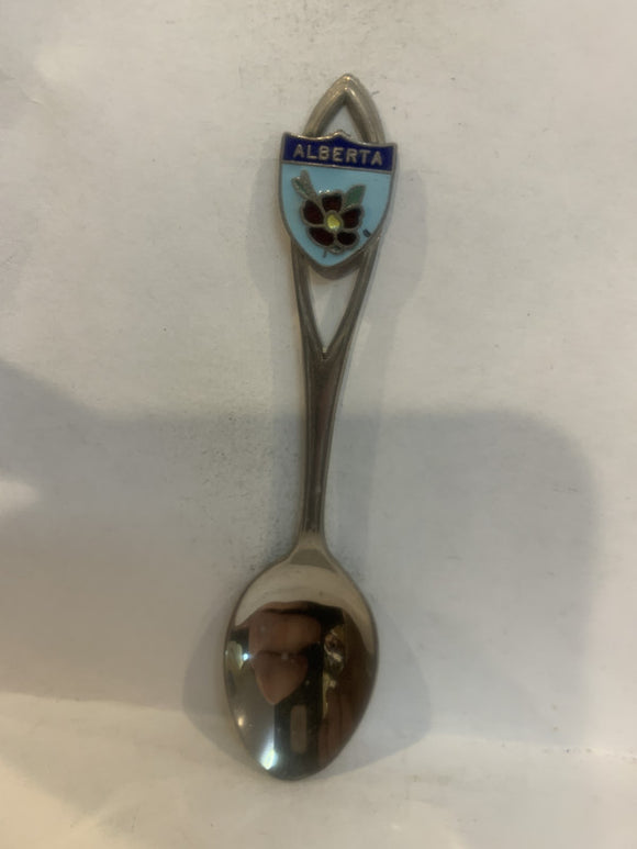 Alberta Wild Rose Souvenir Spoon