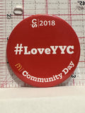 Love YYC 2018 Calgary Stampede Mcdonalds Button Pinback