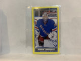 P-35 Henrik Lundqvist Premier Yellow New York Rangers 2020-21 O-PEE-CHEE Hockey Card MP