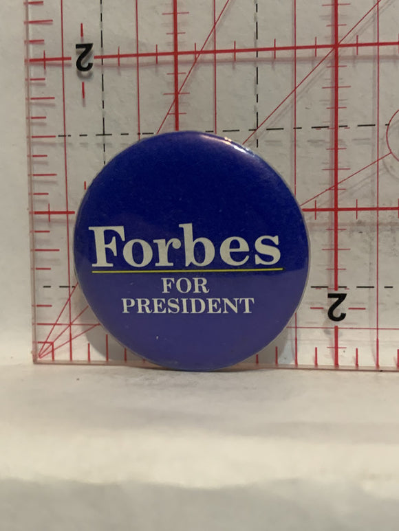 Forbes For President Button Pinback