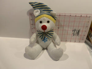 White Snowflake Polar Bear Kellytoy Plush Stuffed Toy AA