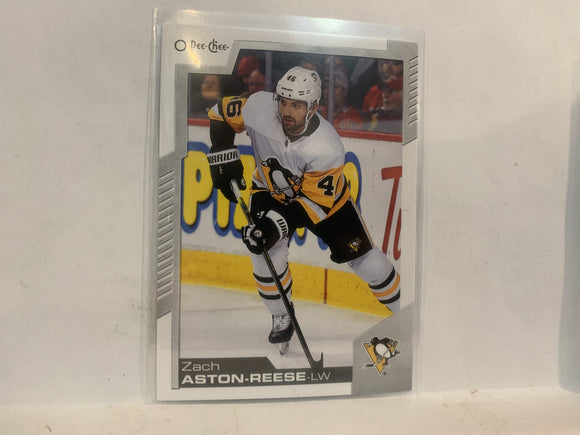 #489 Zach Aston-Reese Pittsburgh Pengiuns 2020-21 O-PEE-CHEE Hockey Card MQ