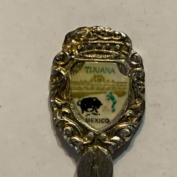 Tijuana Mexico Bull Fighting Collectable Souvenir Spoon AS