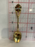 Banff Canada Maple Leaf Souvenir Spoon