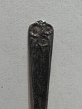 R Logo Flower Design Silverplated Misc Souvenir Spoon