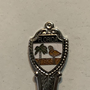 Florida Palm Tree Flamingo Collectable Souvenir Spoon AS