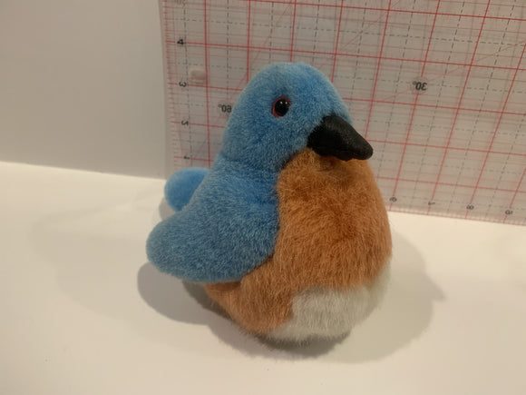 Blue Song Bird Plush Stuffed Toy AA