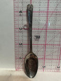 R Logo Flower Design Silverplated Misc Souvenir Spoon