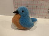 Blue Song Bird Plush Stuffed Toy AA
