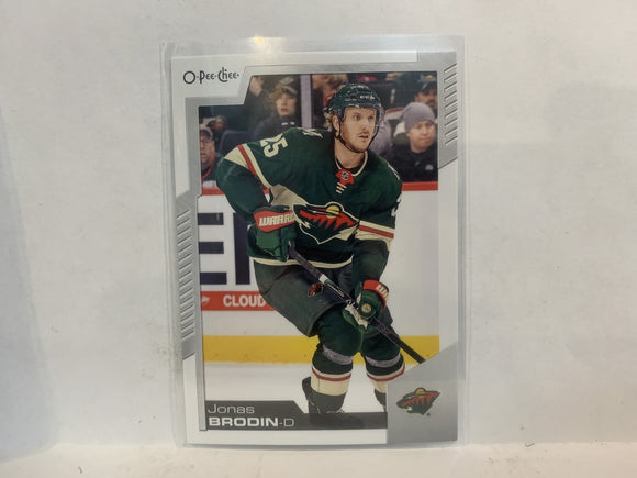 #201 Jonas Brodin Minnesota Wild 2020-21 O-PEE-CHEE Hockey Card MQ