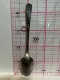 R Logo Flower Design Silverplated Misc Souvenir Spoon