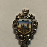 Wien Vienna Austria Crest Collectable Souvenir Spoon AS